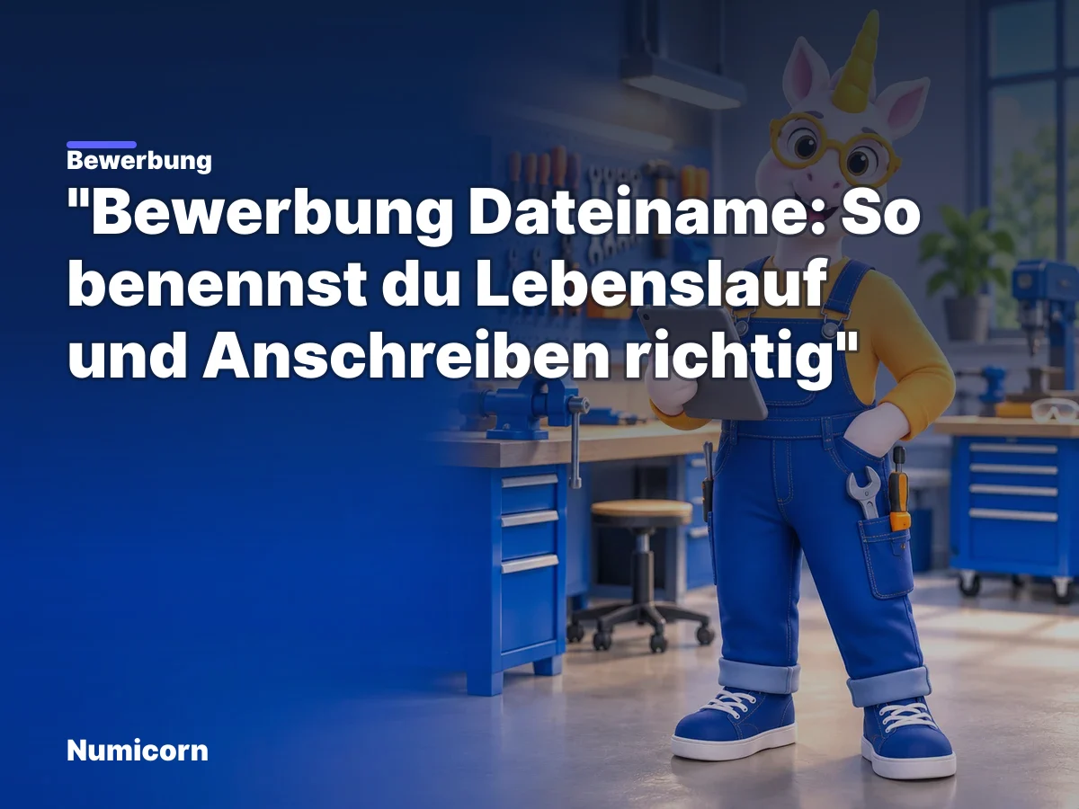 Bewerbung Dateiname: So benennst du Lebenslauf und Anschreiben richtig