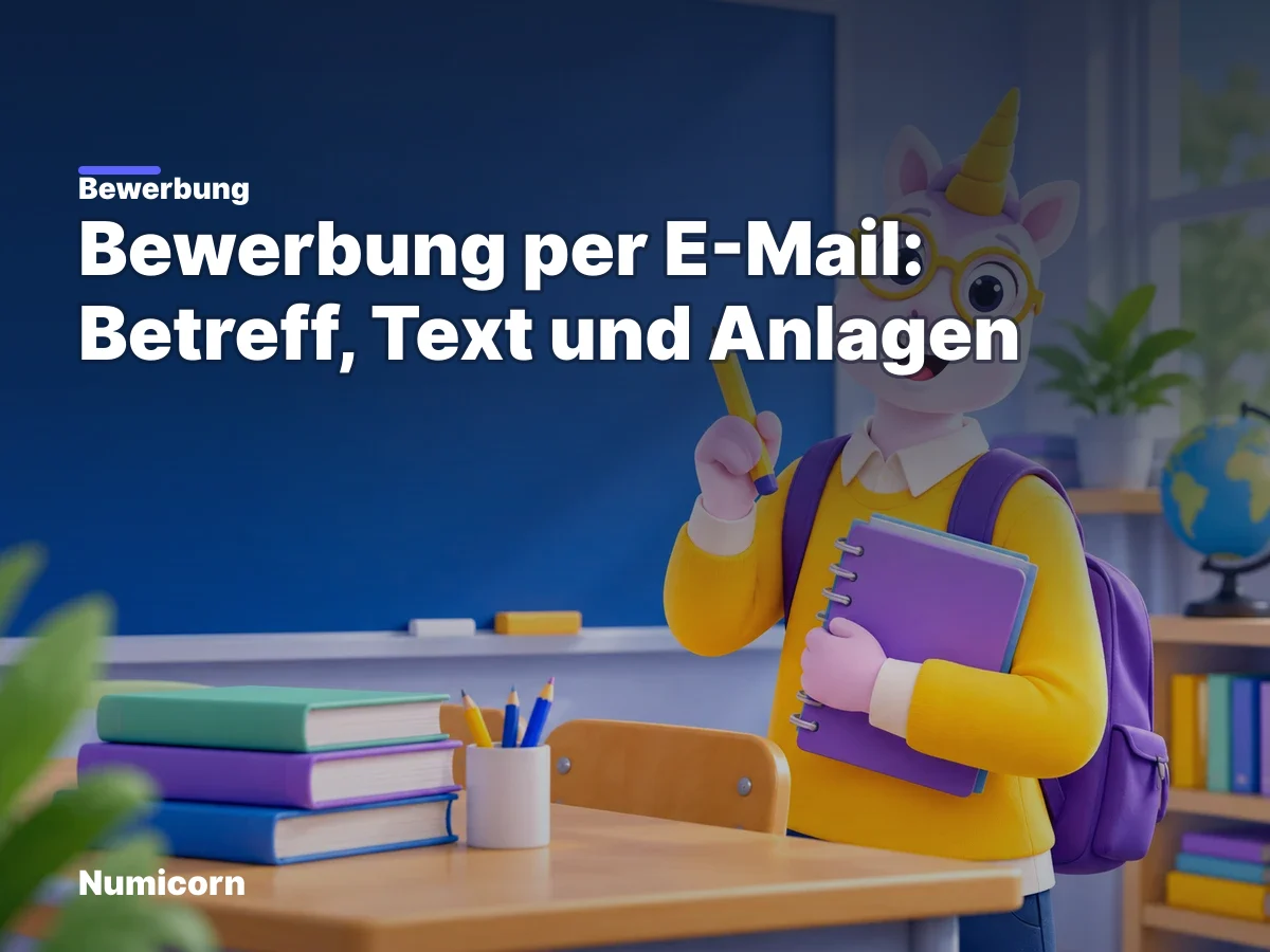 Bewerbung per E-Mail: Betreff, Text und Anlagen