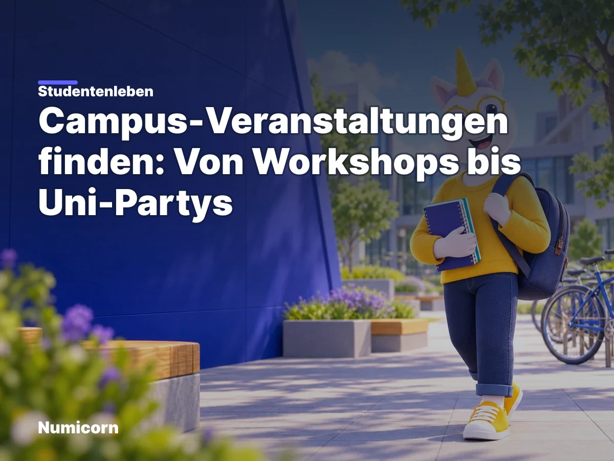 Campus-Veranstaltungen finden: Von Workshops bis Uni-Partys