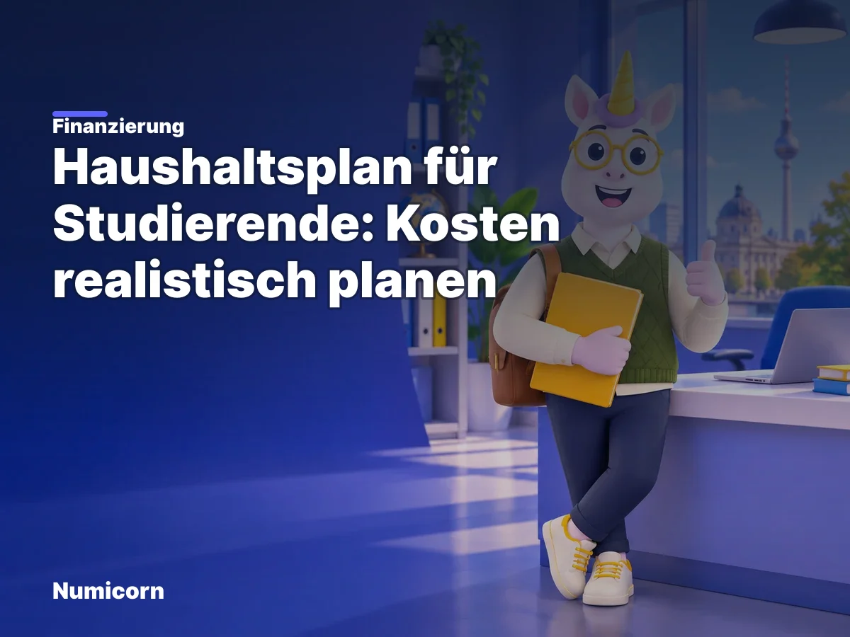 Haushaltsplan für Studierende: Kosten realistisch planen