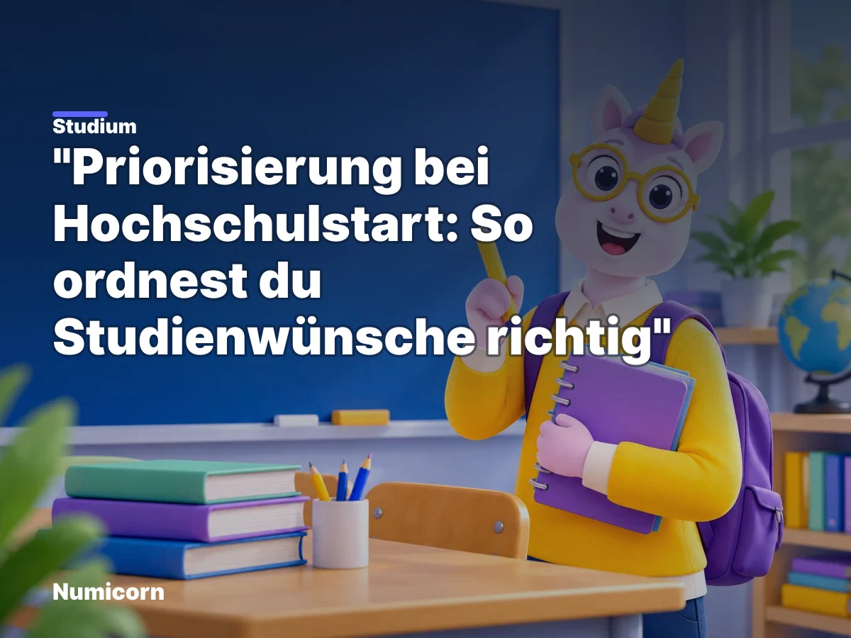 Priorisierung bei Hochschulstart: So ordnest du Studienwünsche richtig