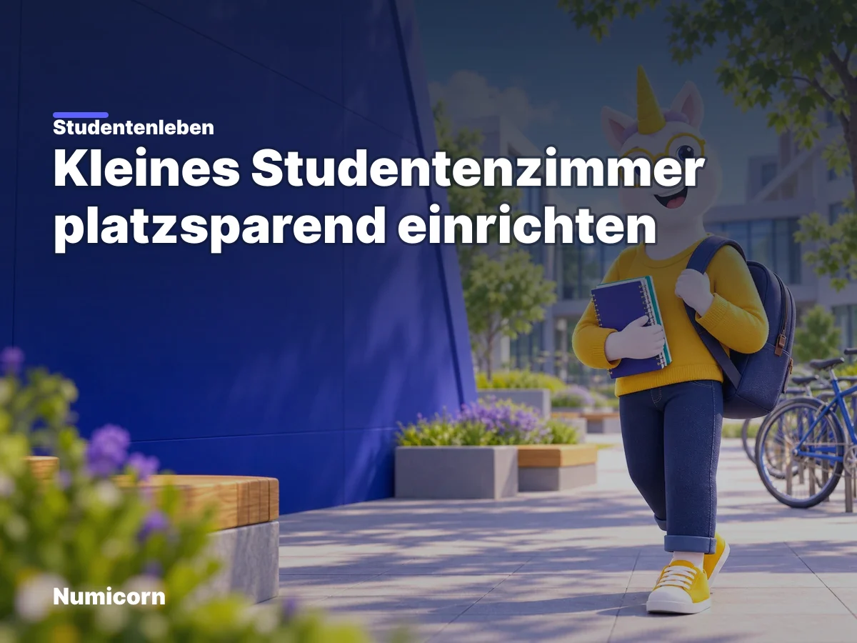 Kleines Studentenzimmer platzsparend einrichten