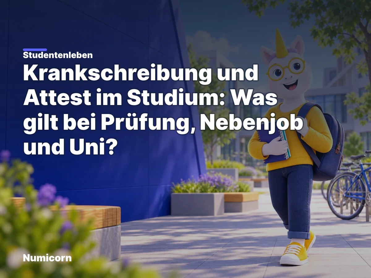 Krankschreibung und Attest im Studium: Was gilt bei Prüfung, Nebenjob und Uni?
