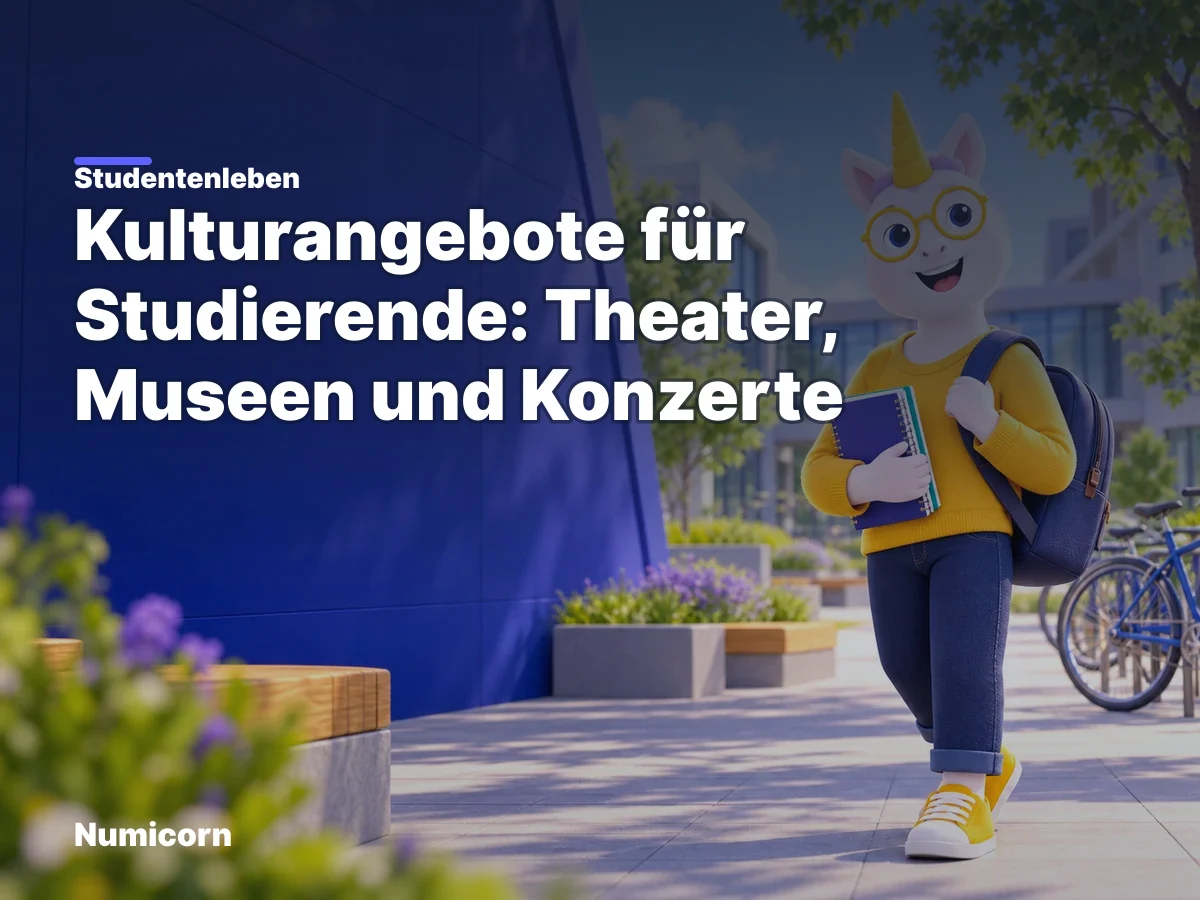 Kulturangebote für Studierende: Theater, Museen und Konzerte
