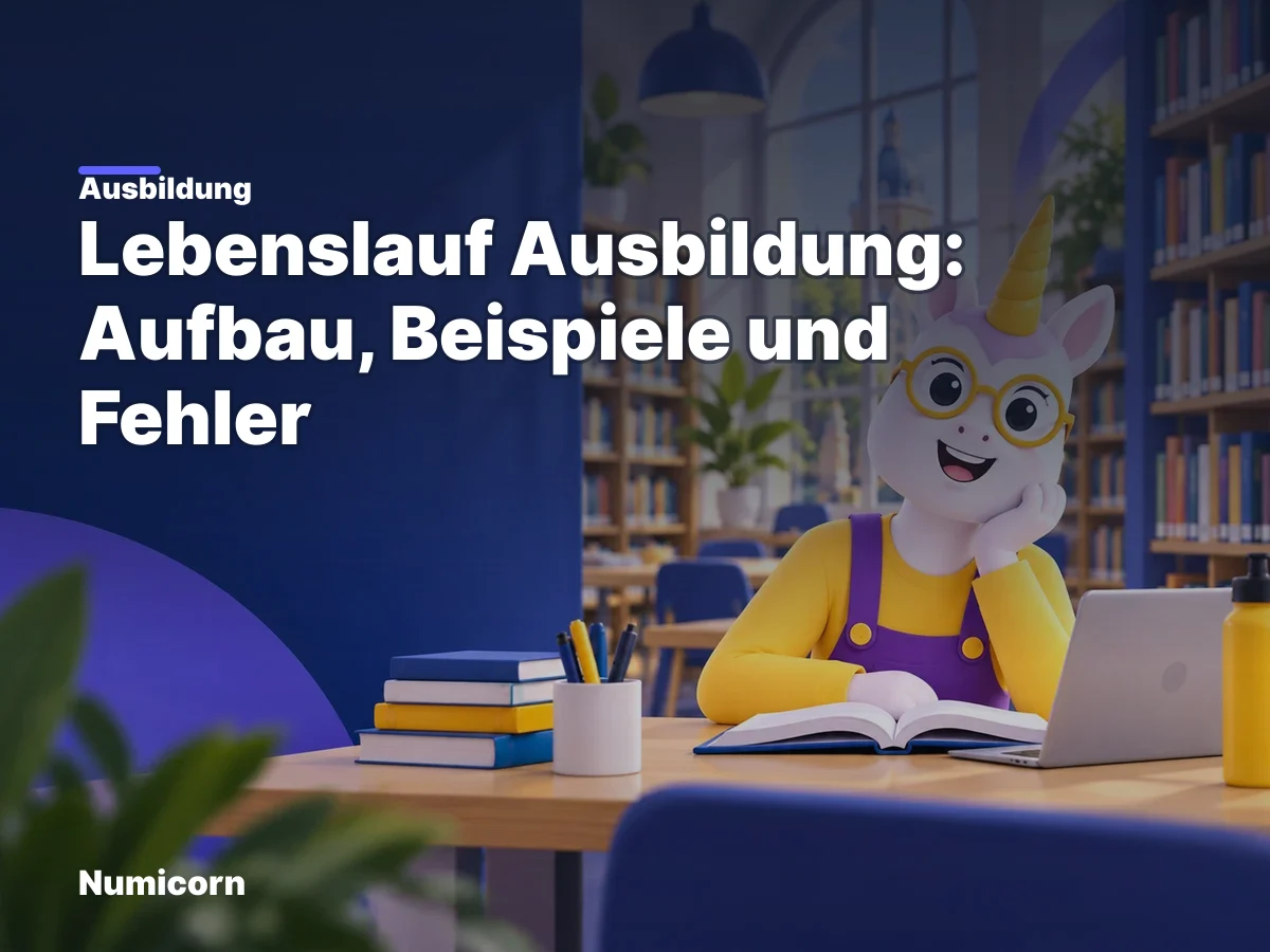 Lebenslauf Ausbildung: Aufbau, Beispiele und Fehler