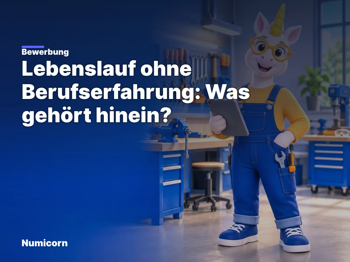 Lebenslauf ohne Berufserfahrung: Was gehört hinein?
