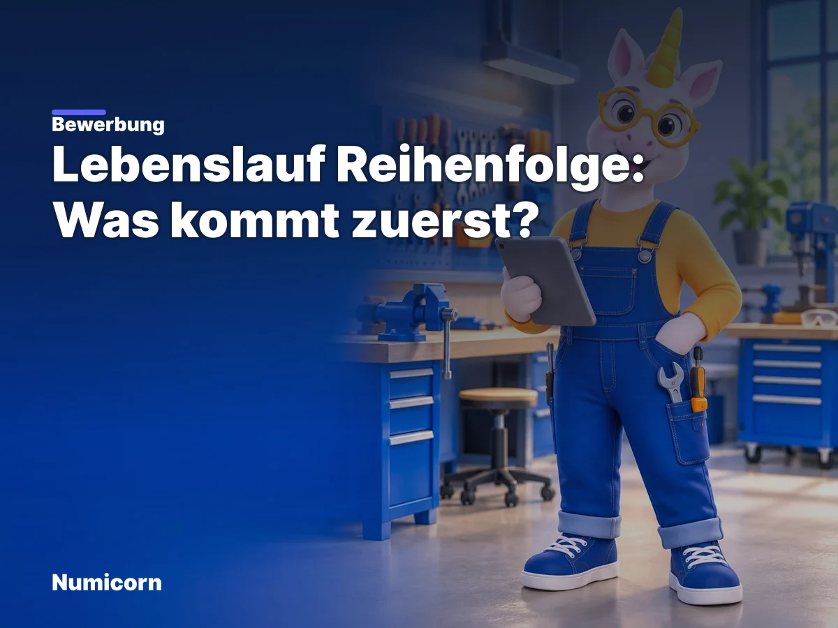 Lebenslauf Reihenfolge: Was kommt zuerst?