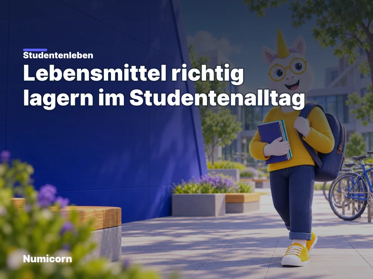 Lebensmittel richtig lagern im Studentenalltag