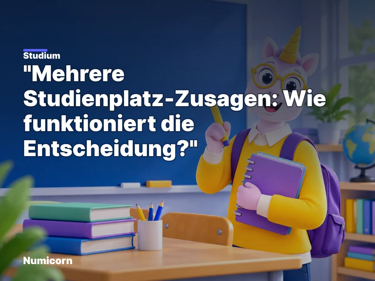 Mehrere Studienplatz-Zusagen: Wie funktioniert die Entscheidung?