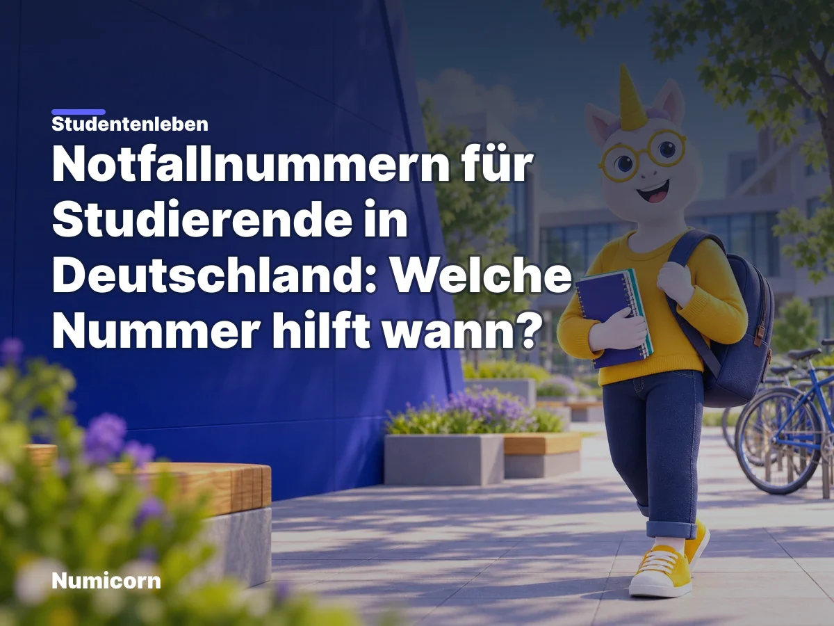 Notfallnummern für Studierende in Deutschland: Welche Nummer hilft wann?
