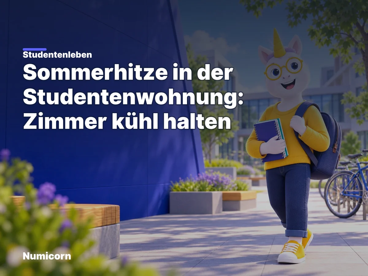 Sommerhitze in der Studentenwohnung: Zimmer kühl halten