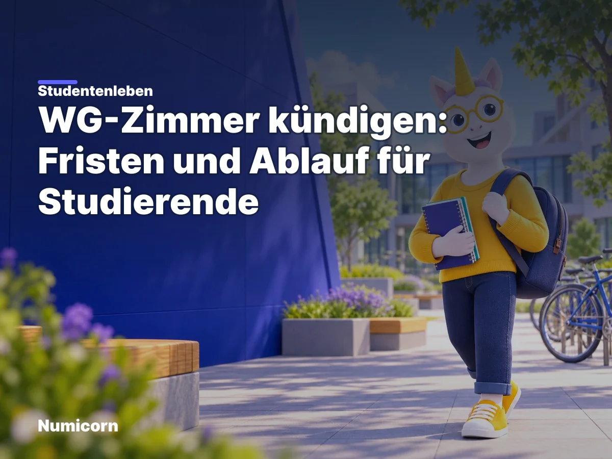 WG-Zimmer kündigen: Fristen und Ablauf für Studierende